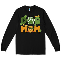 Black st. patricks day dog mom Long Sleeve Tee - MaliasSmallBusiness