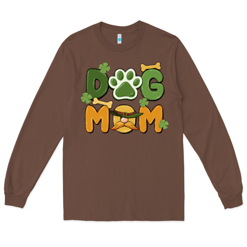 St. Patricks Day Dog Mom Long Sleeve Tee by MaliasSmallBusiness | Teevron