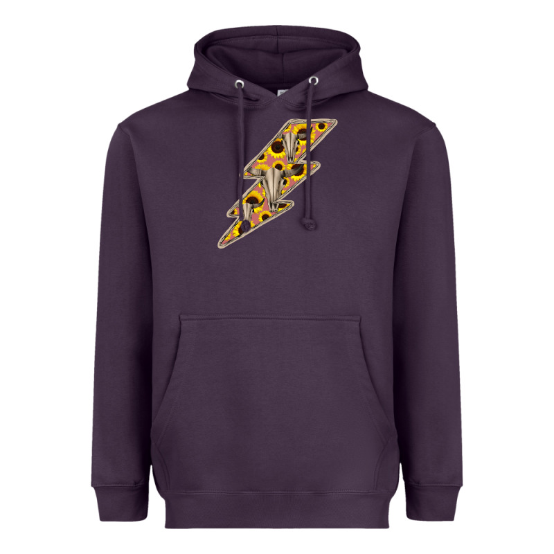 Sunflower And Skull Lightning Heavyweight Hoodie by Bettercallsaul | Teevron