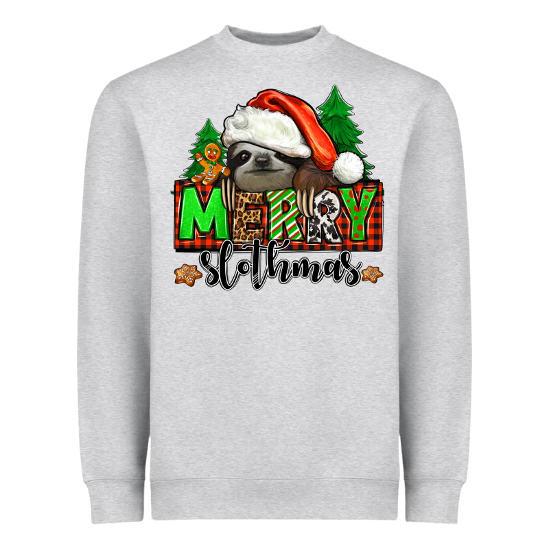 Merry Slothmas Heavyweight Sweatshirt by Jasminsmagicworld | Teevron