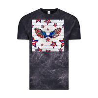 Cloud Black patriotic eagle wing Vintage Tee - BundleAndBundleShop