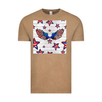 Vintage Coffee patriotic eagle wing Vintage Tee - BundleAndBundleShop