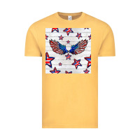 Vintage Mustard patriotic eagle wing Vintage Tee - BundleAndBundleShop