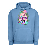 Pigment Pebble Blue Easter Day Urban Hoodie - CowGirlArtShop