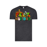 Vintage Black feliz navidad sombrero Vintage Tee - AdoDesignShop
