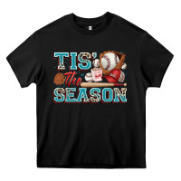 Black tis' the season baseball Heavy Core Tee - Zillion Design Studio