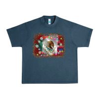 Midnight Navy mexico flag christmas Urban Heavy Tee - AdoDesignShop