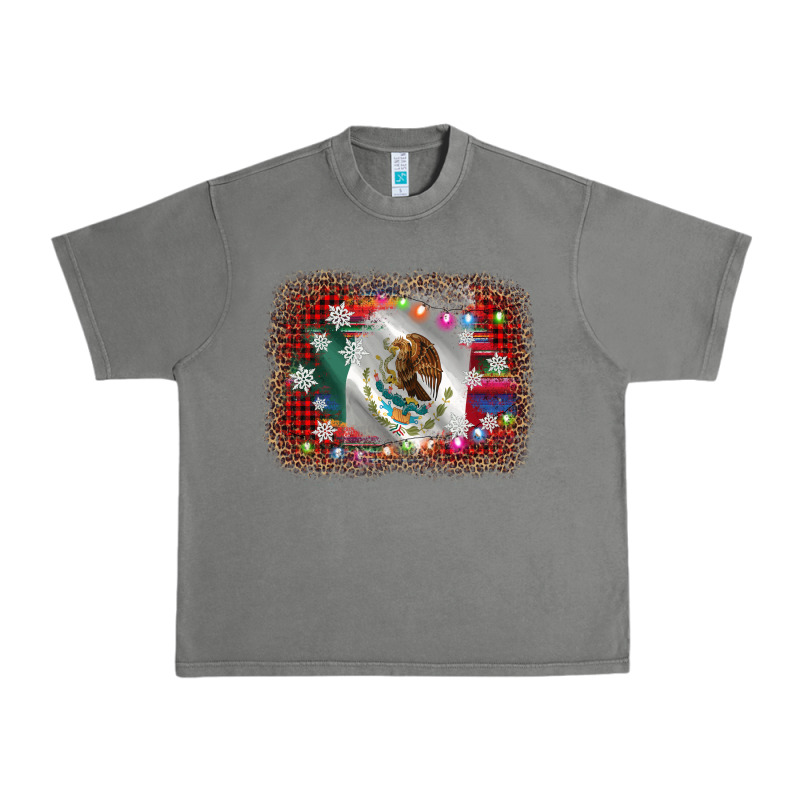 Mexico Flag Christmas Urban Heavy Tee by AdoDesignShop | Teevron