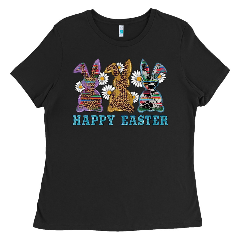 Easter Western Bunnys Happy Easter Ladies Tee by RanaPortraitStore | Teevron