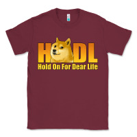 Burgundy hodl hold on for dear life dogecoin Classic Tee - Jasminsmagicworld
