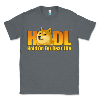 Charcoal Heather hodl hold on for dear life dogecoin Classic Tee - Jasminsmagicworld