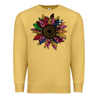 Antique Gold Cheetah Christmas Sunflower Premium Sweatshirt - Bettercallsaul