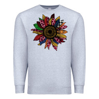 Heather Grey Cheetah Christmas Sunflower Premium Sweatshirt - Bettercallsaul
