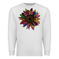 Oatmeal Heather Cheetah Christmas Sunflower Premium Sweatshirt - Bettercallsaul