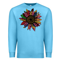 Ocean Blue Cheetah Christmas Sunflower Premium Sweatshirt - Bettercallsaul