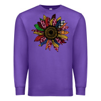 Purple Cheetah Christmas Sunflower Premium Sweatshirt - Bettercallsaul