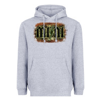 Heather Grey Camouflage Patterned Mini Tried Heavyweight Hoodie - Bettercallsaul