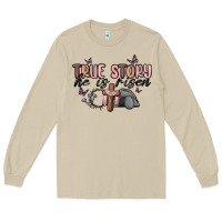Mushroom true story he is risen Long Sleeve Tee - MaliasSmallBusiness