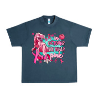 Dinosaur  In October We Wear Pink Urban Heavy Tee | Teevron