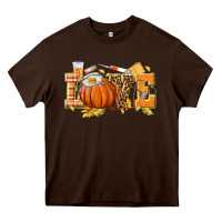 Chocolate Brown love nurse fall Heavy Core Tee - texasbilliewilder