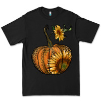 Black pumpkin with sunflower Premium Tee - RanaPortraitStore
