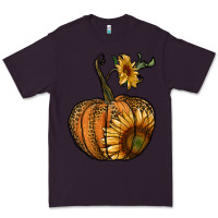 Plum pumpkin with sunflower Premium Tee - RanaPortraitStore