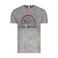 Cloud Rock stay groovy with rainbow and heart Vintage Tee - Artiststas