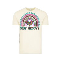Vintage Arctic stay groovy with rainbow and heart Vintage Tee - Artiststas