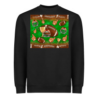 Black football leopard Heavyweight Sweatshirt - NancyCooperArtShop