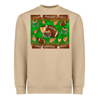 Mushroom football leopard Heavyweight Sweatshirt - NancyCooperArtShop