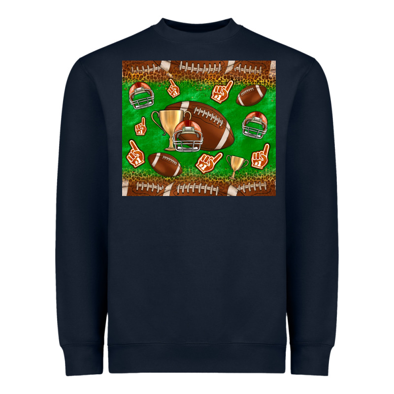Football Leopard Heavyweight Sweatshirt by NancyCooperArtShop | Teevron