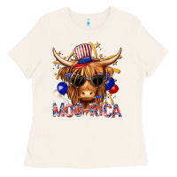 Bone moorica with cow billie wilder Ladies Tee - texasbilliewilder