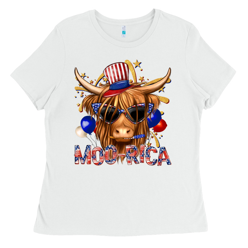 Moorica With Cow Billie Wilder Ladies Tee by texasbilliewilder | Teevron