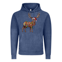Vintage Denim reindeer Vintage Hoodie - JahusDesignShop