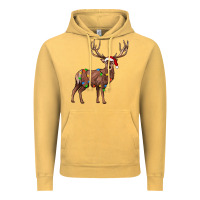 Vintage Mustard reindeer Vintage Hoodie - JahusDesignShop