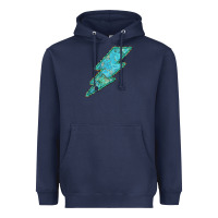 Turquoise Lightning Heavyweight Hoodie | Teevron