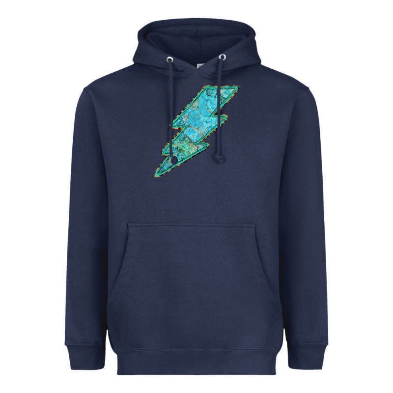 Turquoise Lightning Heavyweight Hoodie by Bettercallsaul | Teevron