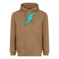 Toasted Coconut Turquoise Lightning Heavyweight Hoodie - Bettercallsaul