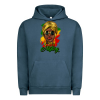 Pigment Midnight Navy I am Black History Urban Hoodie - HowdyJamesFarm