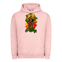 Pigment Salmon I am Black History Urban Hoodie - HowdyJamesFarm