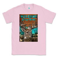 Bubblegum Pink Western Buck Deer Garden Classic Tee - LillyAllenDesigns