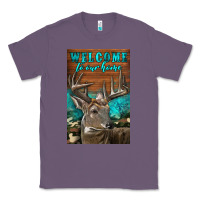 Lavender Western Buck Deer Garden Classic Tee - LillyAllenDesigns