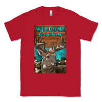 Red Western Buck Deer Garden Classic Tee - LillyAllenDesigns