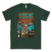 Sports Green Western Buck Deer Garden Classic Tee - LillyAllenDesigns