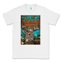 White Western Buck Deer Garden Classic Tee - LillyAllenDesigns
