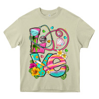 Mossy love summer nurse Heavy Core Tee - texasbilliewilder