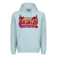 Blue Mist Badass Mamacita Premium Hoodie - texasbilliewilder