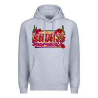 Heather Grey Badass Mamacita Premium Hoodie - texasbilliewilder