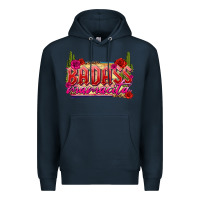 Navy Badass Mamacita Premium Hoodie - texasbilliewilder
