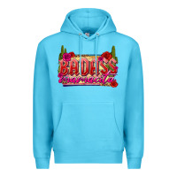 Ocean Blue Badass Mamacita Premium Hoodie - texasbilliewilder